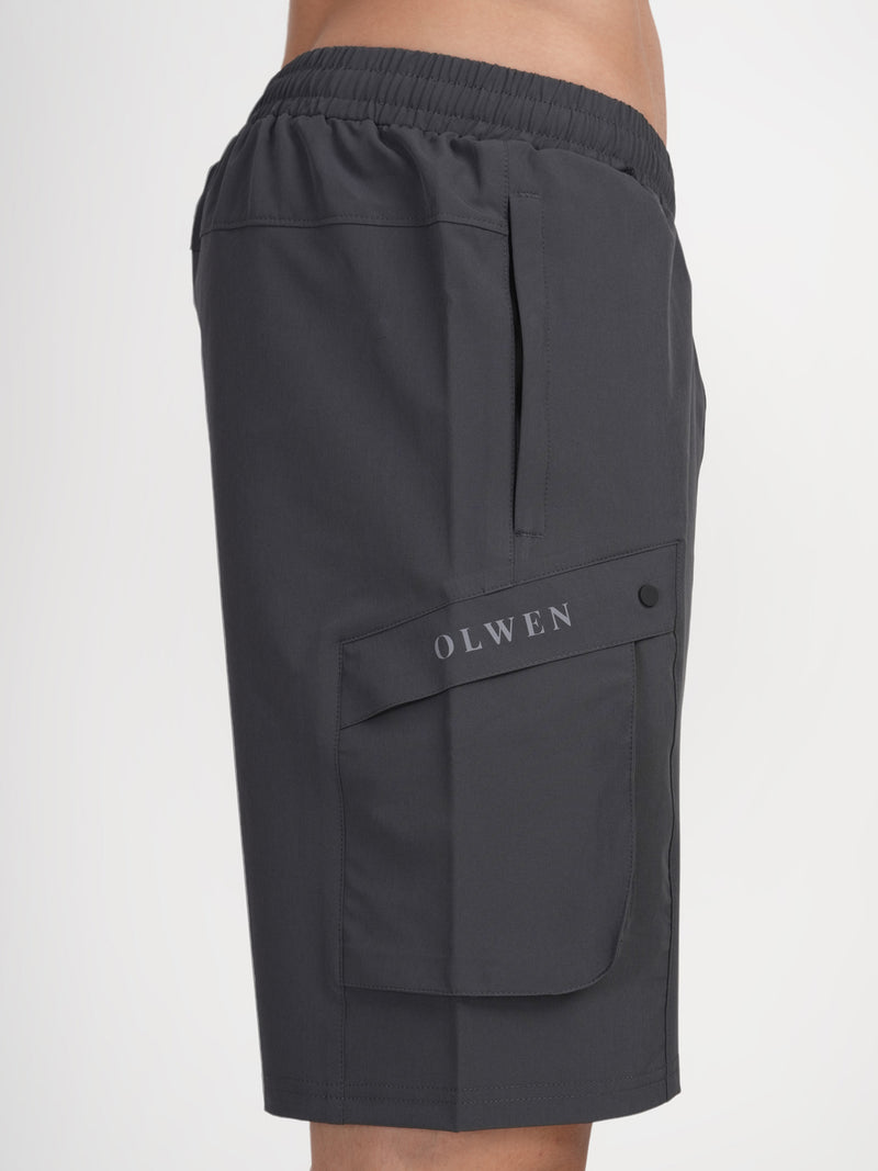 men's cotton cargo shorts | Olwen Apparel